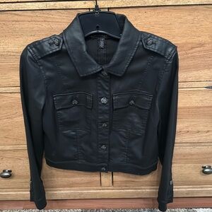 Whbm coated denim jacket